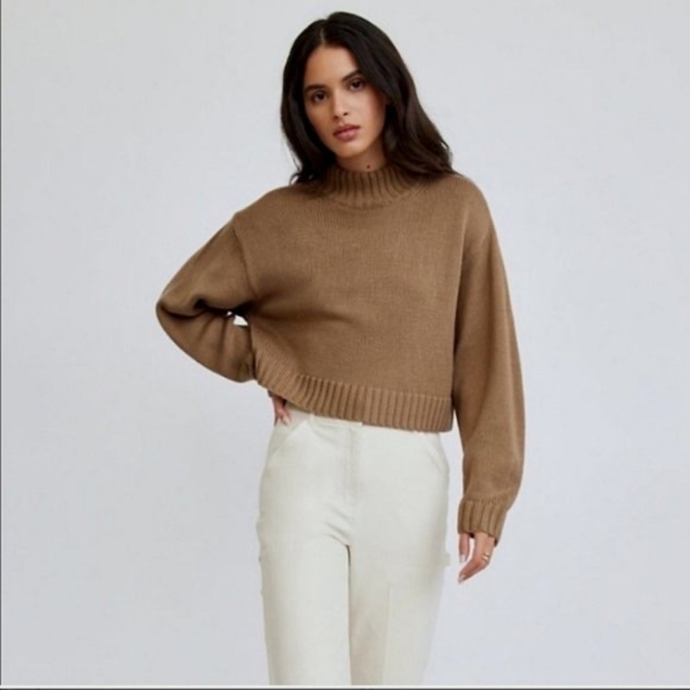 Aritzia Wilfred Free Harper Sweater (2XS) in Caramelized Walnut